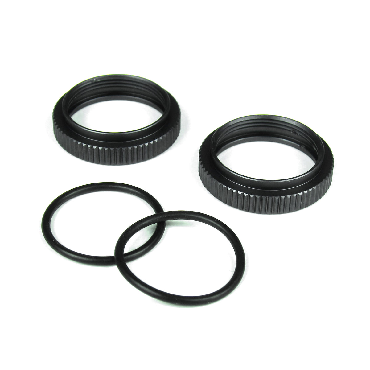 Shock Adjustment Nuts (Aluminum, Gun Metal Anodized,