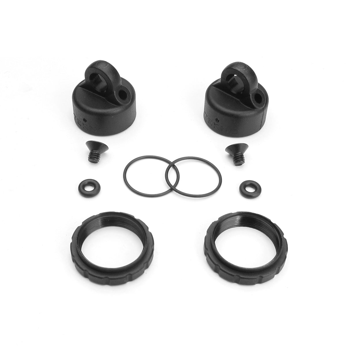 Shock Cap and Spring Adjuster Set (Composite, for 2 Shocks,