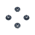 Wheel Nuts (7mm, Serrated, Gun Metal Anodized, M4, 4pcs)