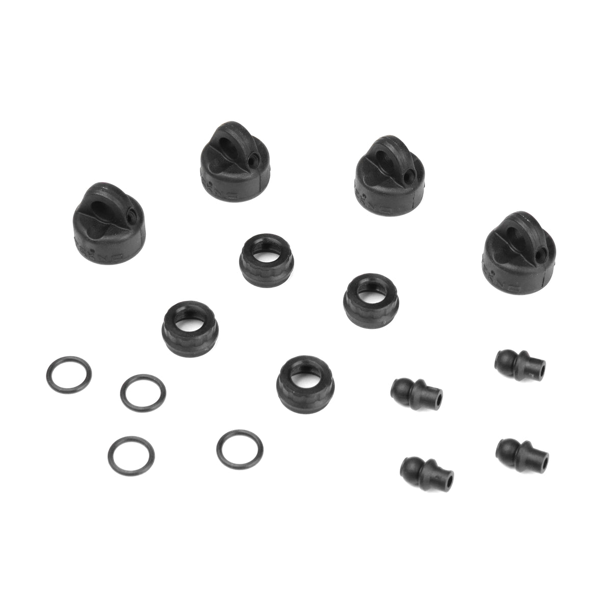 Shock/Cartridge Cap & Bushing Set (4pcs each, EB410)