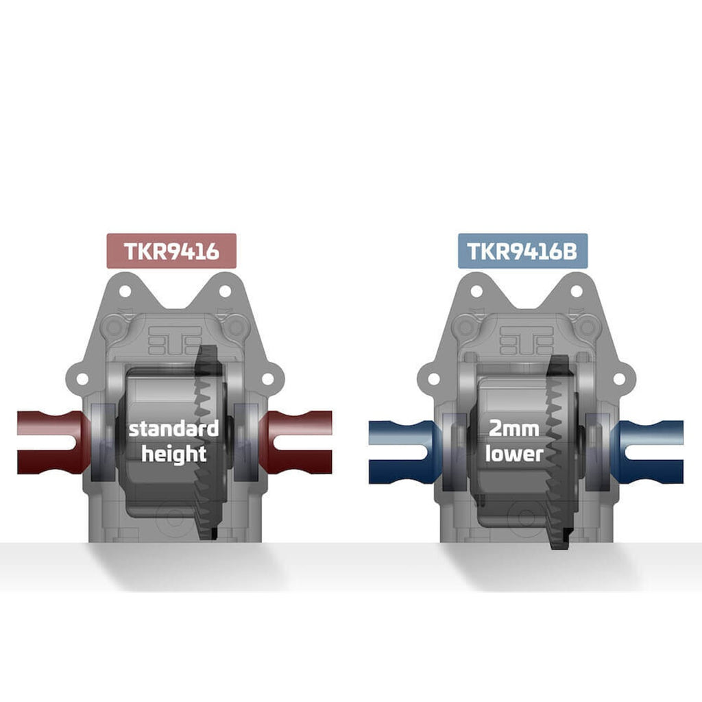 Gearbox (-2mm, Front/Rear, EB/NB/ET/NT48 2.x)