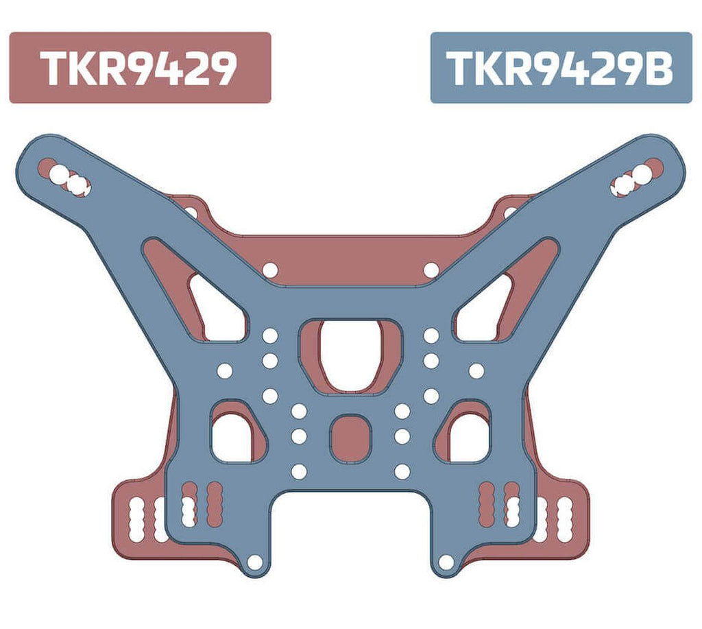 Shock Tower (Rear, Lightened, 7075 CNC, GM Anodized, ET/NT48