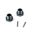 Wheel Hubs (+1mm offset, 17mm, Gun Metal Anodized, w/pins,