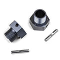 Wheel Hubs (+3mm offset, 17mm, Gun Metal Anodized, w/pins,