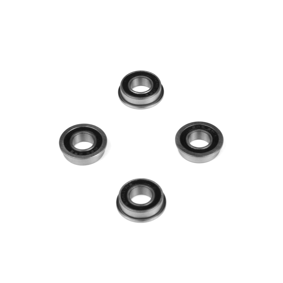 Ball Bearing (8X16x5mm, Flanged, Shielded, 4pcs)