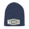 "Patch" Beanie (Navy Blue, one size fits all)