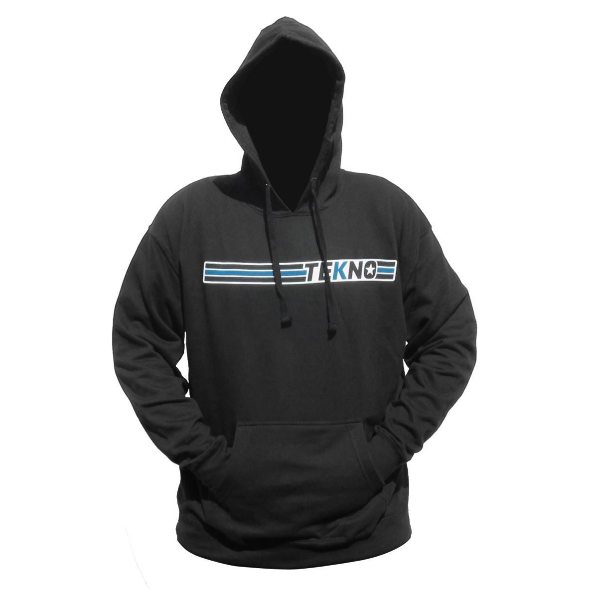 Hoodie (horizontal design, Black, L)
