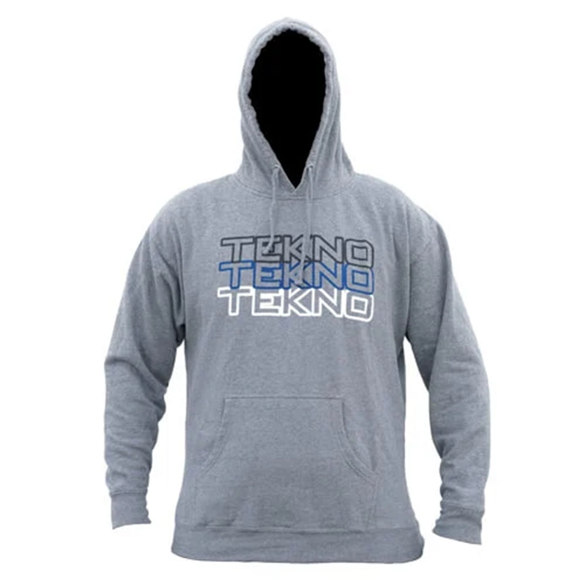 Pull Over Hoodie (stacked logo, gray, large)