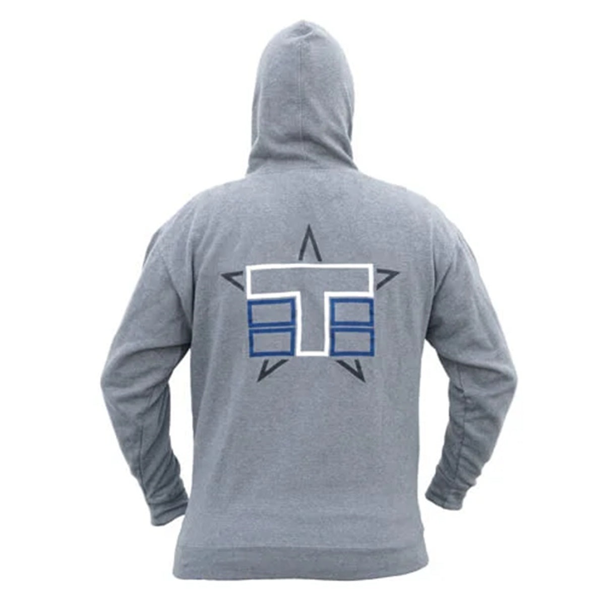 Zippered Hoodie (stacked Logo, gray, x-large)