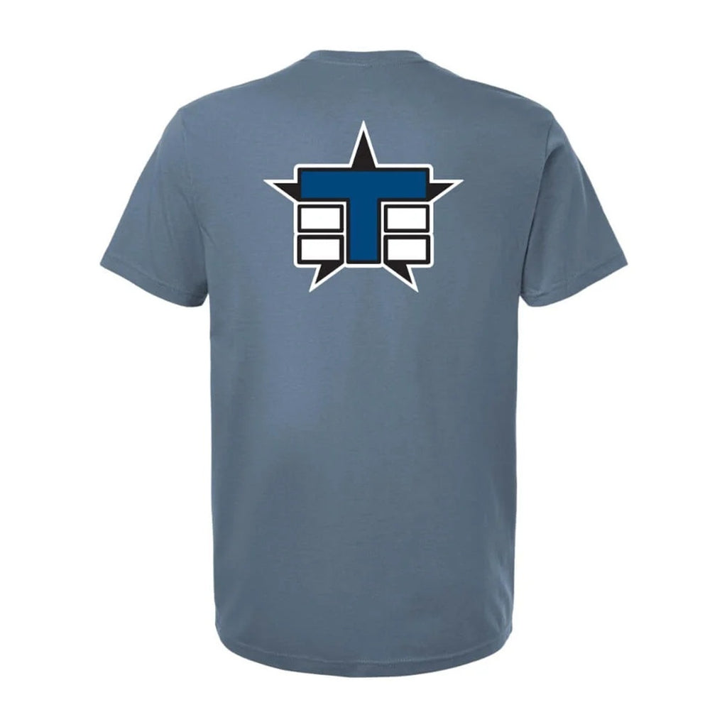 T-Shirt (Classic T Logo, slate Blue heather, XL)