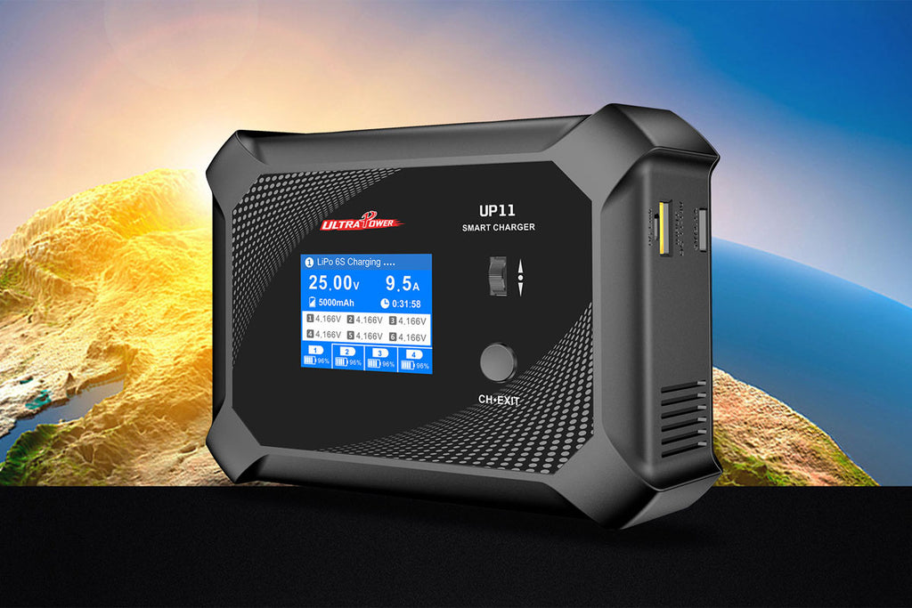 UP11 AC 240W / DC 540W 4-Port Multi-Chemistry AC/DC Charger