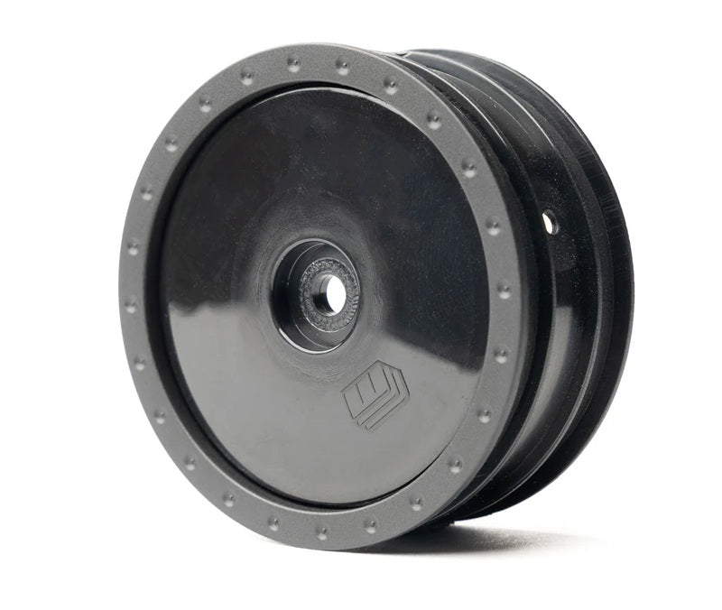 1/10 Whiplash Front 2.2" 12mm Sprint Car Wheels (2) (Black)