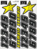Numbers Carbon Sticker Sheet